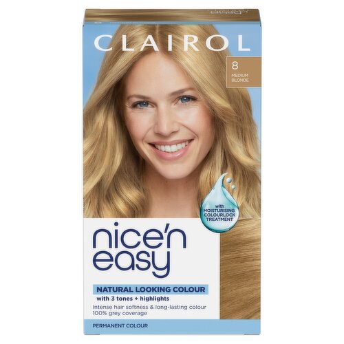 Clairol Nice'n Easy Permanent Colour 8 Medium Blonde