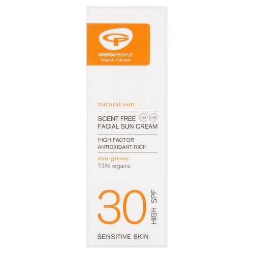 Green People Scent Free Facial Sun Cream 50ml