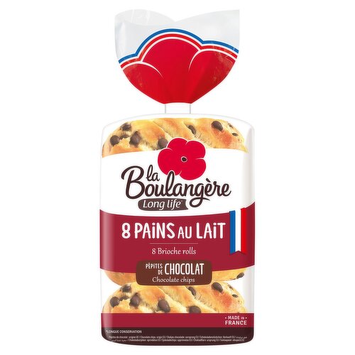 La Boulangère 8 Chocolate Chips Brioche Rolls 280g