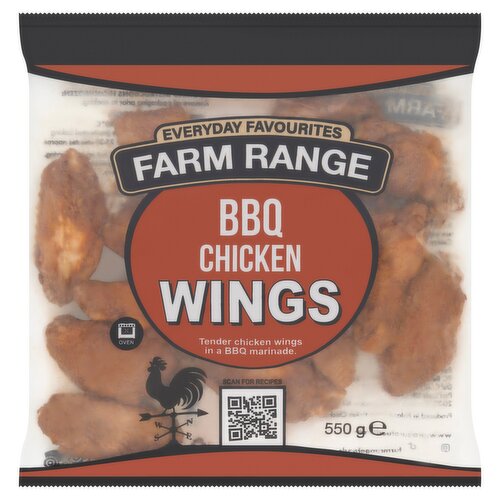 Farm Range BBQ Chicken Wings 550g