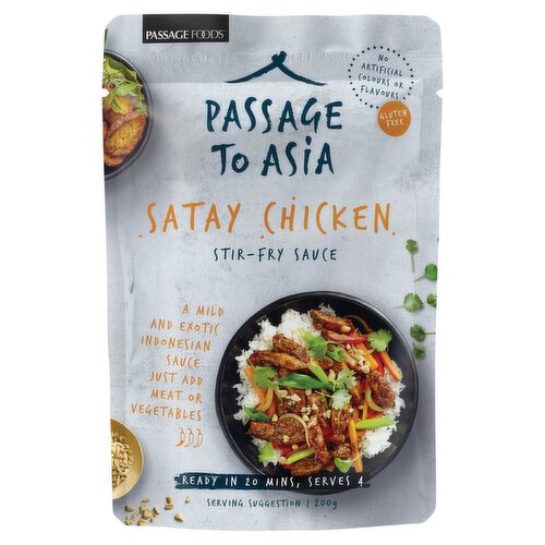 Passage Foods Satay Chicken Stir-Fry Sauce 200g
