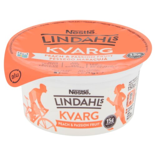 Lindahls Kvarg Peach & Passion Fruit Flavour 150g