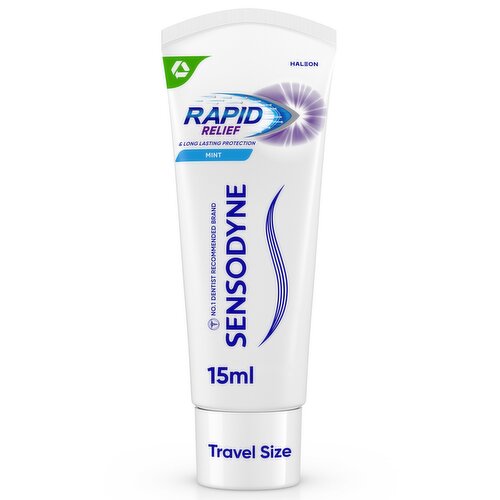 Sensodyne Rapid Relief Sensitive Travel Size Toothpaste 15ml