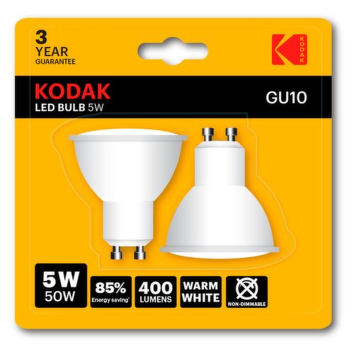Kodak LED GU10 5W 50W 2PK
