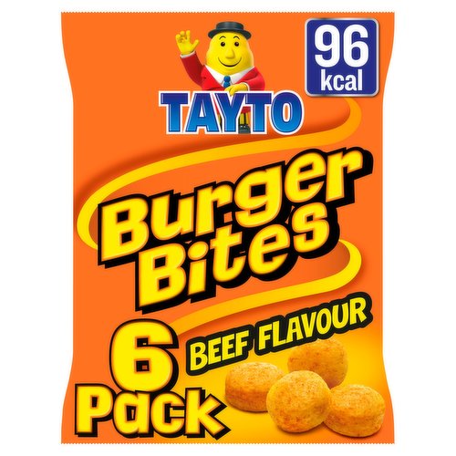 Tayto Burger Bites Multipack Snacks 6 Pack 120g