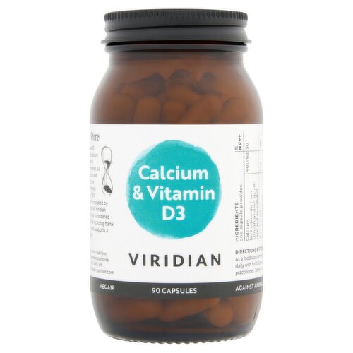 Viridian Calcium & Vitamin D3 90 Capsules