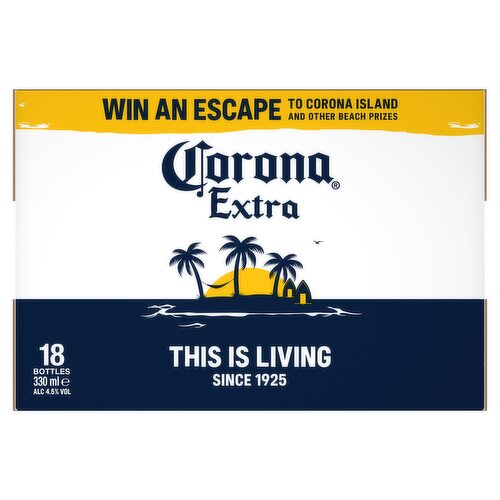 Corona Extra Premium Lager Beer Bottles 18x330ml