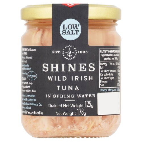 Shines Wild Irish Tuna in Spring Water 178g