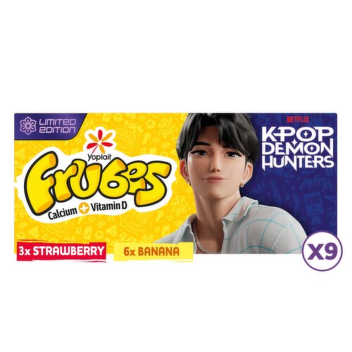 Frubes Kids Banana & Strawberry Yoghurt Tubes 9 x 37g