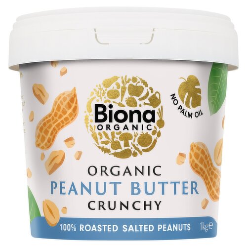 Biona Organic Crunchy Peanut Butter 1kg