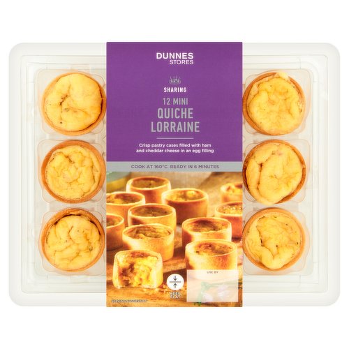 Dunnes Stores Sharing 12 Mini Quiche Lorraine 204g