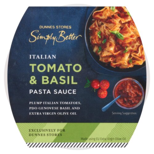 Dunnes Stores Simply Better Italian Tomato & Basil Pasta Sauce 250g