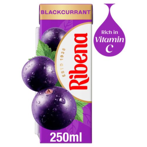 Ribena Blackcurrant Juice Drink Carton 250ml