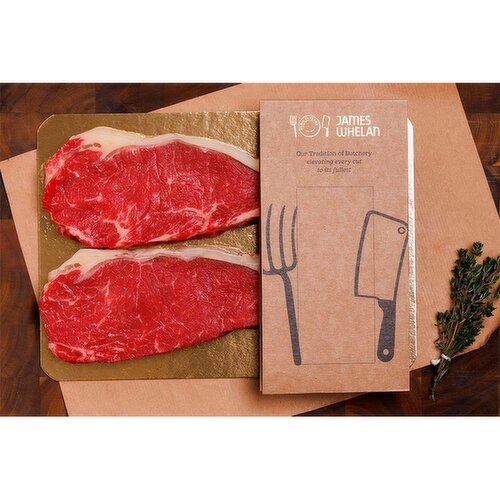 James Whelan 2 Salt Aged Striploin Steaks 400g