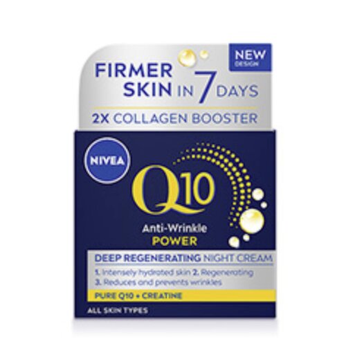 NIVEA Q10 Power Anti-Wrinkle Night Cream Moisturiser 50ml