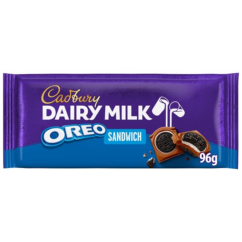 Cadbury Dairy Milk Oreo Sandwich Chocolate Bar 95g