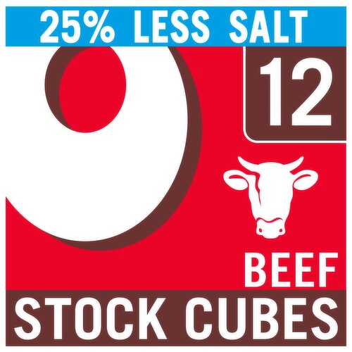 Oxo 12 Reduced Salt Beef Stock Cubes 71g