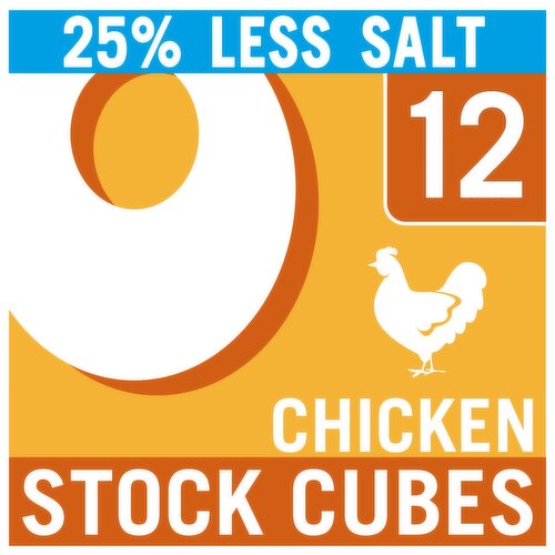 Oxo 12 Reduced Salt Chicken Stock Cubes 71g