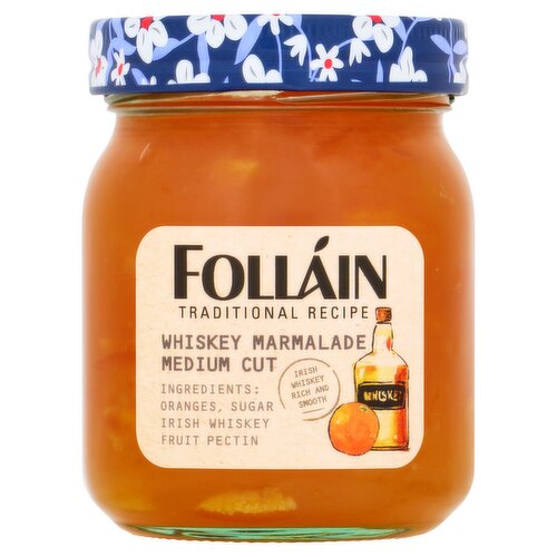 Folláin Traditional Recipe Whiskey Marmalade Medium Cut 370g