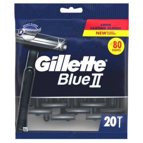 Gillette BlueII Disposable Razors x20