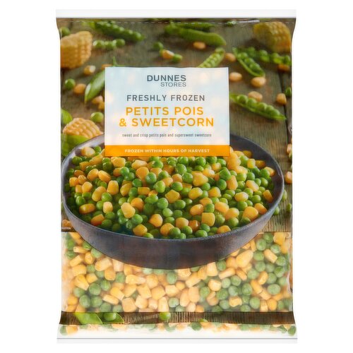 Dunnes Stores Freshly Frozen Petits Pois & Sweetcorn 750g