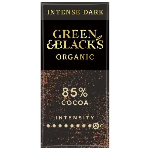Green & Black's Organic 85% Dark Chocolate Bar 90g