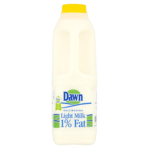 Dawn Ballinahina Light Milk 1% Fat 1 Litre