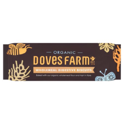 Doves Farm Organic Wholemeal Digestive Biscuits 200g