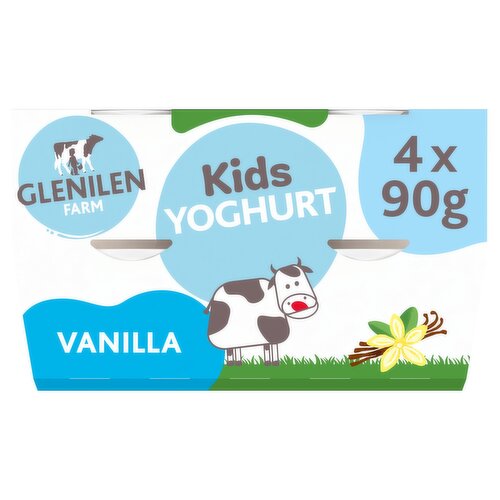 Glenilen Farm Kids Yoghurt Vanilla 4 x 90g (360g)