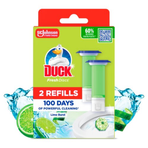 Duck Toilet Fresh Disc Refills Lime Duo 2x36ml
