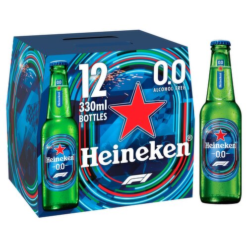 Heineken 0.0. Alcohol free lager 12 x 330ml bottle