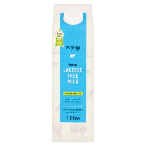 Dunnes Stores Irish Lactose Free Milk 1 Litre
