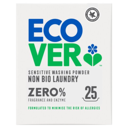 Ecover Non Bio Laundry Sensitive Zero Washing Powder, 25 Wash 1.875kg