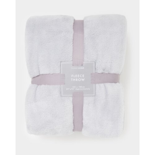 Fleece Throw Silver 