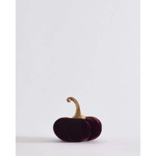 Mini Velvet Pumpkin Burgundy