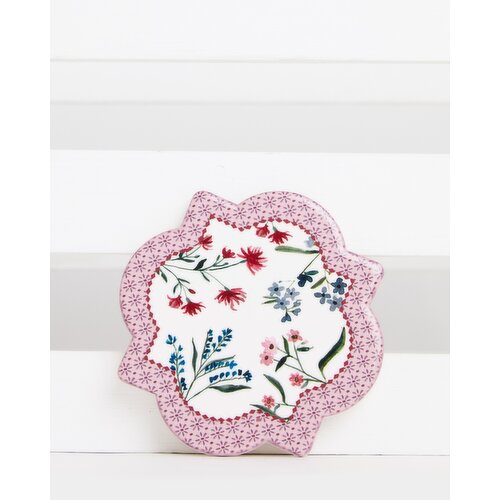 Carolyn Donnelly Eclectic Ceramic Coaster Pink