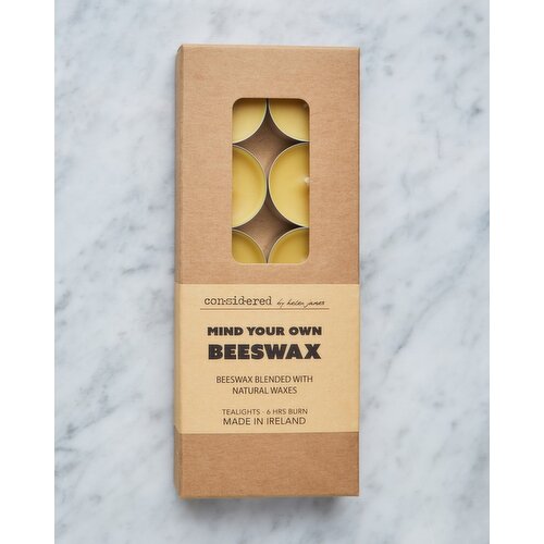 Helen James Considered Beeswax Blend Tealights - Pack Of 10 Yellow 