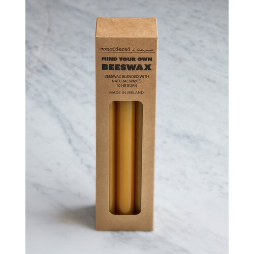 Helen James Considered Beeswax Blend Dinner Candle - Pack Of 6 Yellow