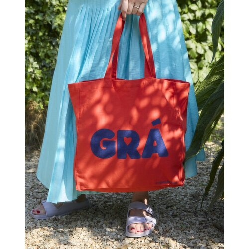 Helen James Considered Grá Slogan Tote Orange