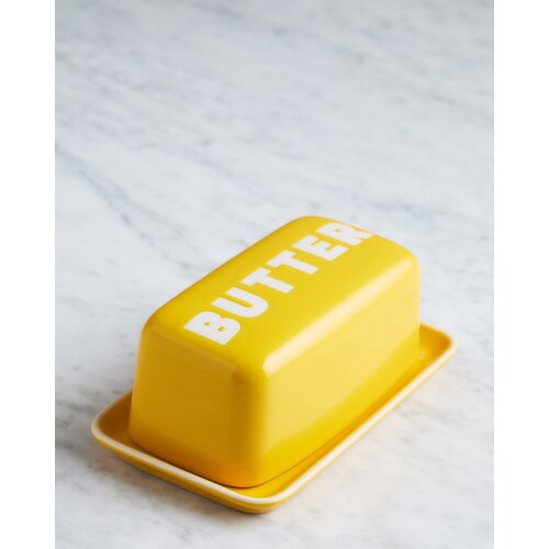 Helen James Considered Ceramic Butter Dish Yellow 