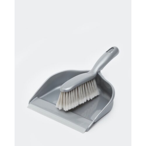 Dustpan And Brush Set Silver