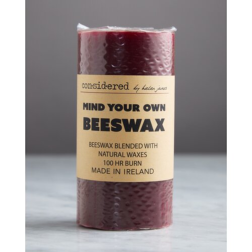 Helen James Considered Beeswax Blend Pillar Red