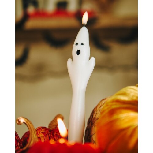 Flameless Ghost Candles - Pack Of 2 White