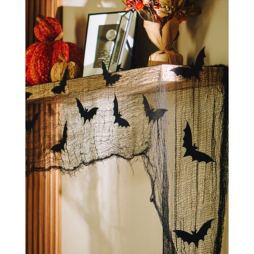 Mesh Net With Felt Bats Black 