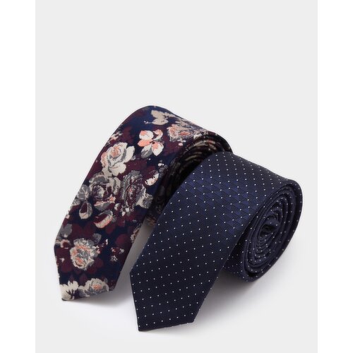 Slim Ties - Pack Of 2 Wine