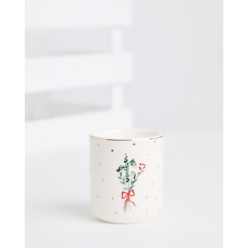 Carolyn Donnelly Eclectic Small Ceramic Candle Light-Pink 