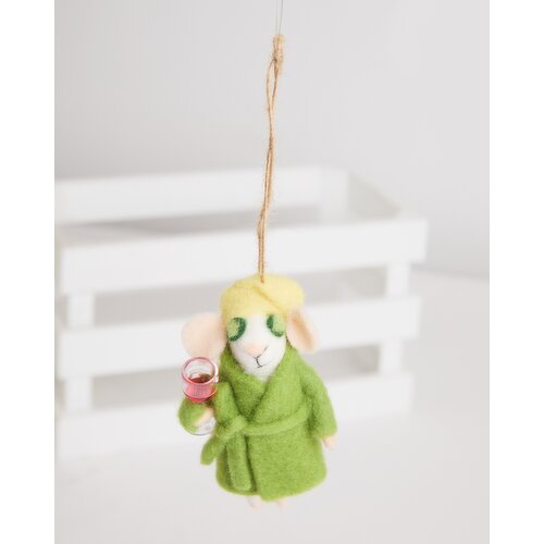 Carolyn Donnelly Eclectic Felt Hanging Decoration Green