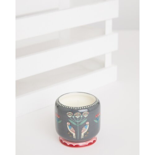 Carolyn Donnelly Eclectic Fashion Ceramic Candle Grey