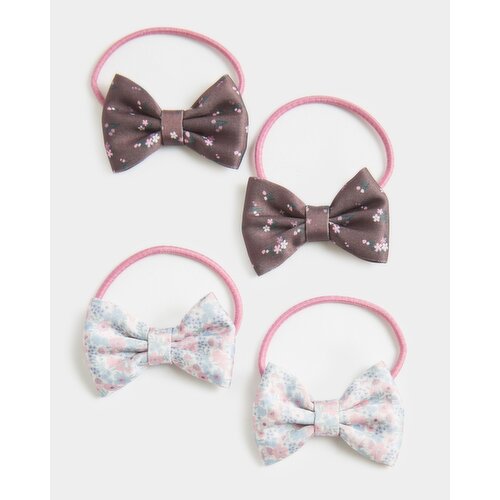 Bow Hair Bobbins - Pack Of 4 Multi 