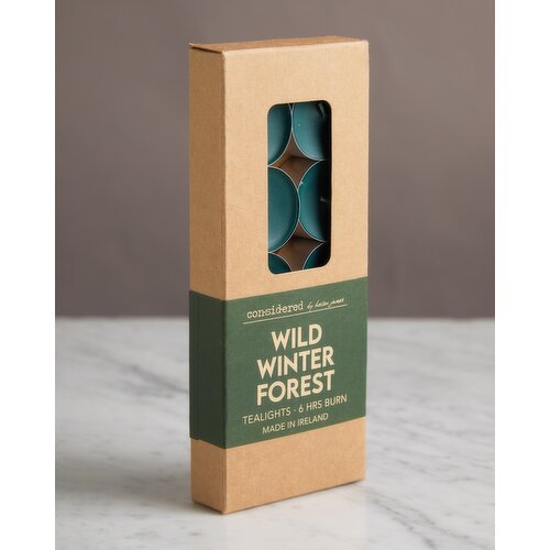 Helen James Considered Winter Forest Tealights - Pack Of 10 Green
